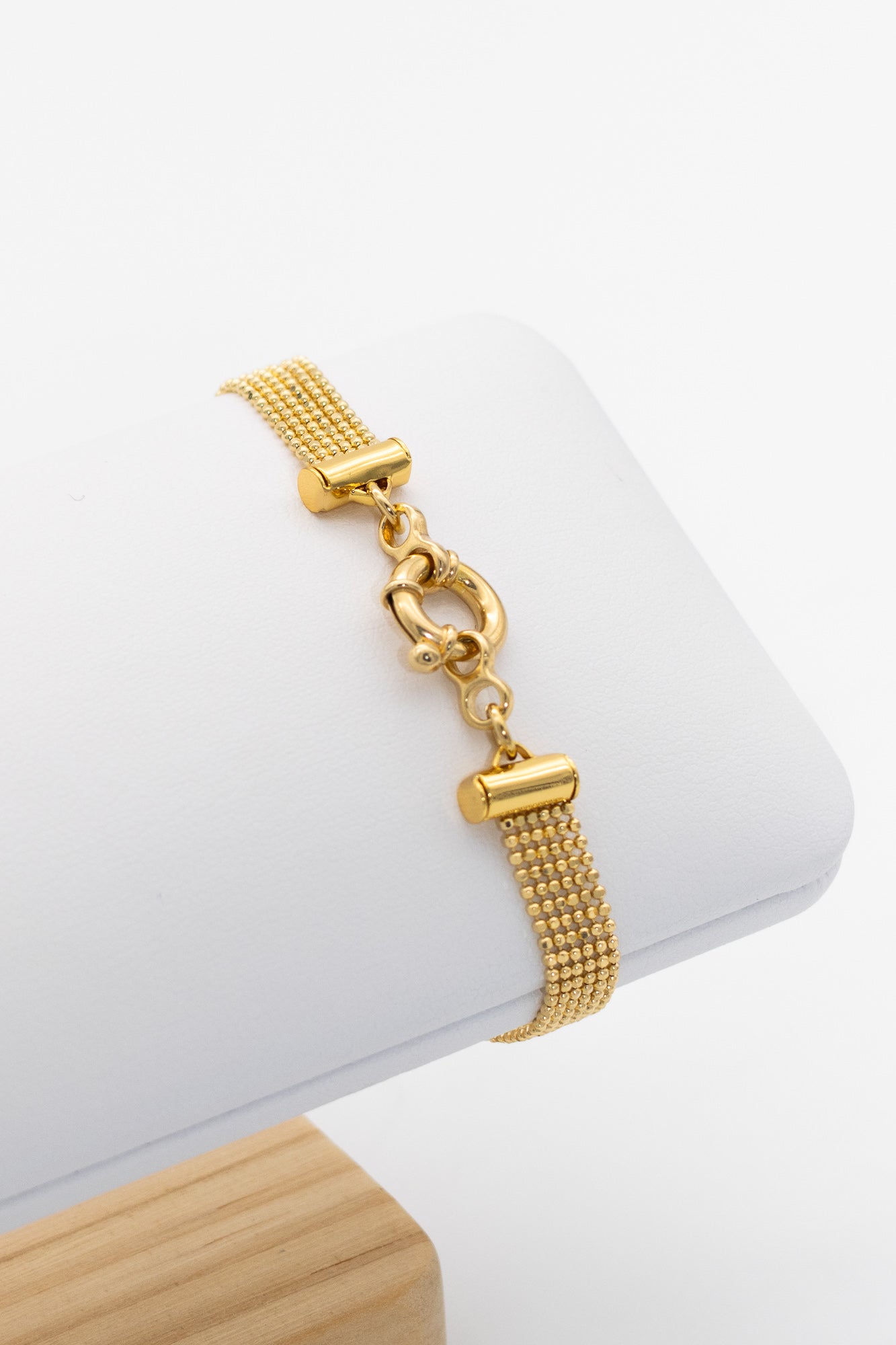 Bracelet plaqué or fin à 6 chaînes