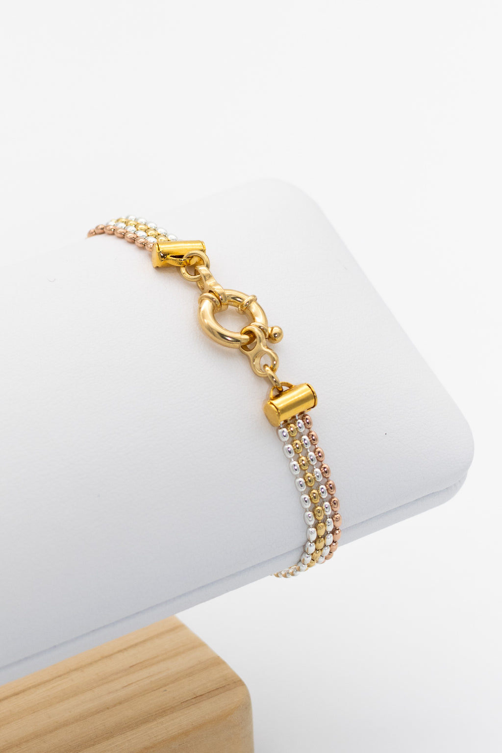 Bracelet plaqué or & argent 4 chaînes