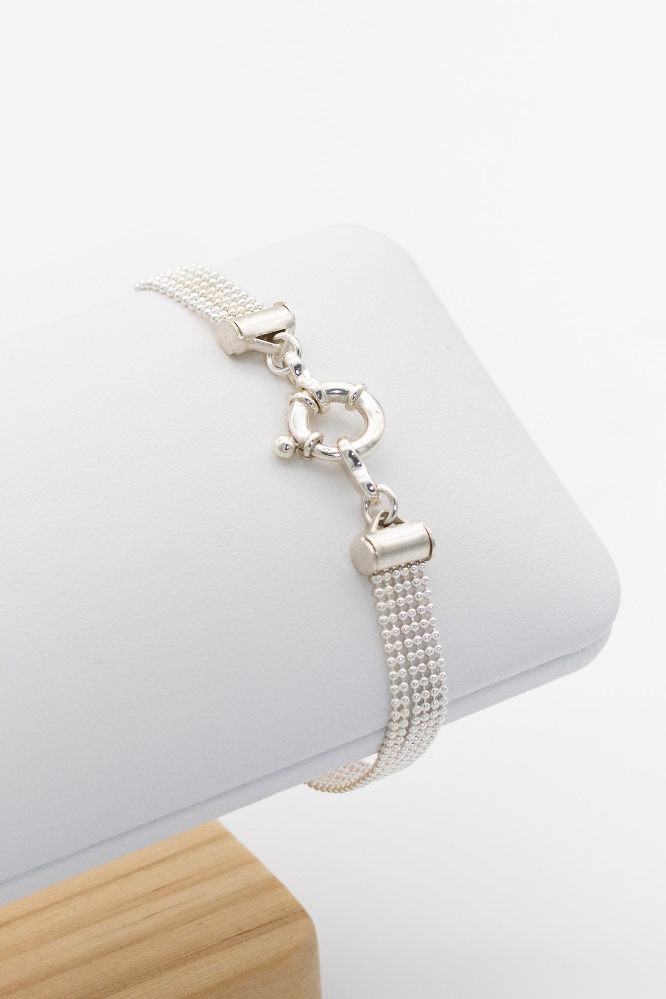 Bracelet en argent 925 à 3 chaînes doubles