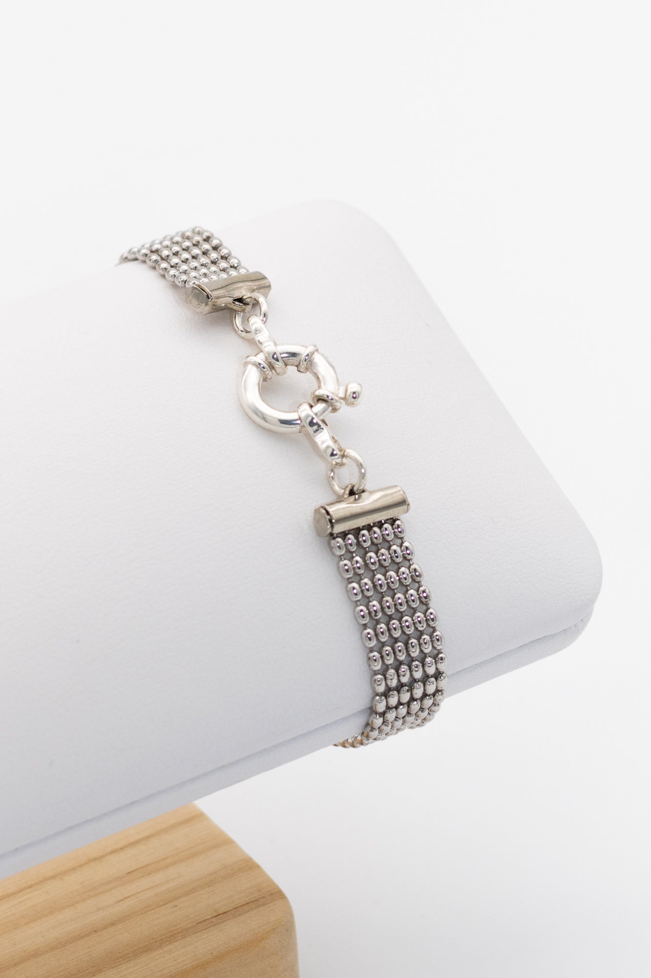 Bracelet argent rhodié 6 chaînes
