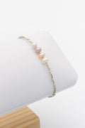 Bracelet fin en argent 925 et perles de rivière