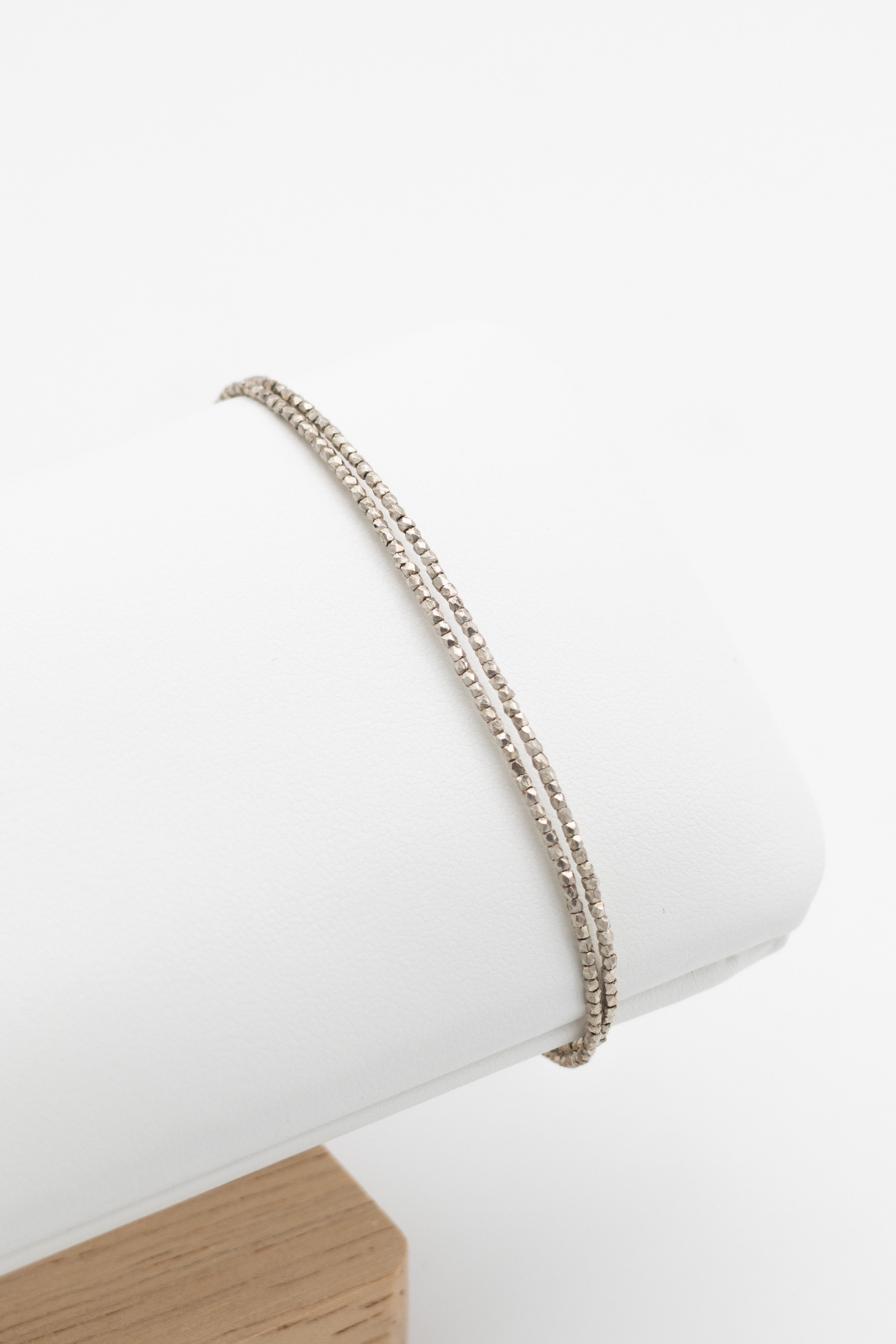 Bracelet Double - Perles fines en argent 925